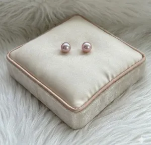 Belle de Mer Pink Cultured Freshwater Pearl Stud Earrings 8-9mm Sterling Silver thumbnail 1