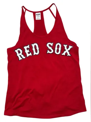 PINK - Victoria's Secret Rare MLB Boston Red Sox Tank Top Jersey thumbnail 1