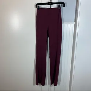 Lululemon Ribbed Softstreme Flared Pant Regular Garnet‎ red size 2 thumbnail 3