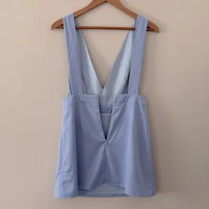 New Superdown Kaelyn Pinafore Mini Dress‎ Light Blue Size M thumbnail 7