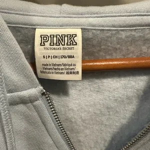 Victoria Secret hoodie fleece lined light blue size small thumbnail 2