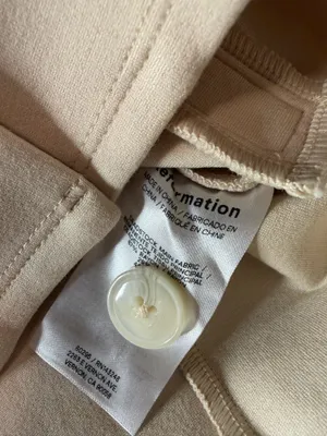 Reformation Marnie Knit Top Ivory Size Small thumbnail 6