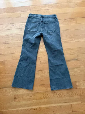 Quince Luna Stretch Flare Jeans Greyed Out Size 29 thumbnail 9