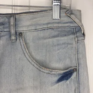 Free People Distressed Denim Shorts Light Wash thumbnail 7