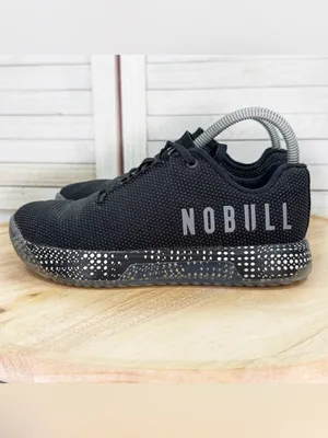 NoBull Outwork Low Top Lace Up Training Sneakers Black Dot Women 7 Men 5.5 thumbnail 3