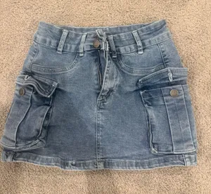 Amazon Jean Mini Skirt thumbnail 1