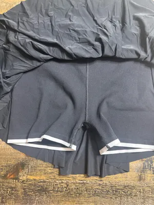 all in motion Black Drawstring Skort with Subtle White Trim thumbnail 7