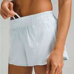 Lululemon Blue Hotty Hot Watercolor Running Lined Sport Athletic Shorts 10 thumbnail 10