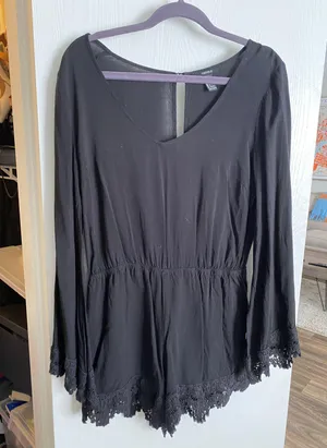 Forever 21 Black Romper thumbnail 1