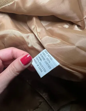 Rouge Tan Leather Jacket | Size Small thumbnail 4