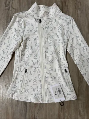 Zyia Active White Form Zipper Jacket - NWT thumbnail 3