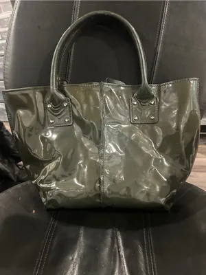 Orciani Olive Green Patent Tote thumbnail 9