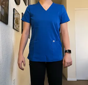 XS Royal Blue Beyond Scrubs Top thumbnail 3