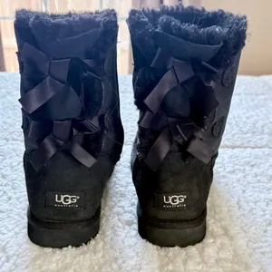 UGG Black Bailey Bow Tie Boots thumbnail 5