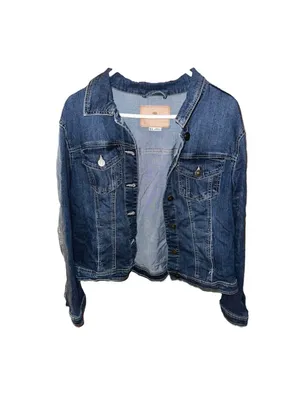 One5One Denim Medium Wash Blue Jacket Size L thumbnail 3