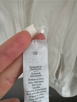 Lululemon White Full Zip Define Jacket thumbnail 5