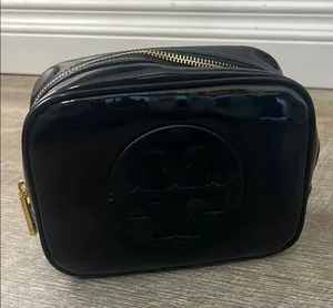 Tory Burch Black Plastic Cosmetic Bag thumbnail 1