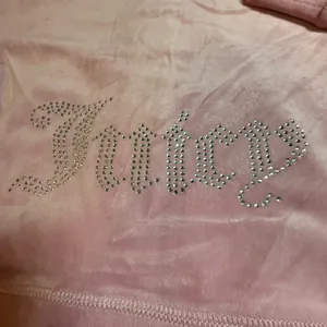 Juicy Couture Pink Velour Rhinestone Logo Zip Up‎ Hoodie Sweatshirt Large Y2K thumbnail 10