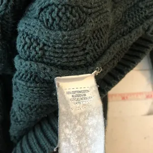 Old Navy Womens Sweater Chunky Cable Knit Cotton Blend Dark Green S thumbnail 4