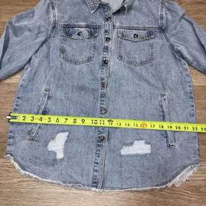 Wishlist Women's Boutique Denim Long Sleeve Button Up Size Medium thumbnail 7