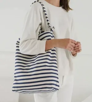 Baggu Duck Bag Stripe Canvas Tote Bag thumbnail 1