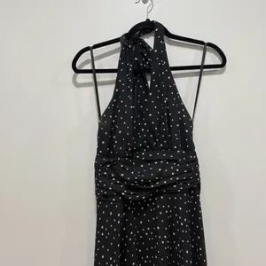 Stephanie Charles black/white polka dot dress Size 10 thumbnail 3