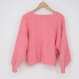 Unbranded Cardigan Womens M Fuzzy Knit Pink Raglan Sleeve Pockets Excellent thumbnail 2