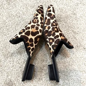 Rebecca Minkoff 8 Chamille Too leopard print pony cow hair mules 3468 thumbnail 6
