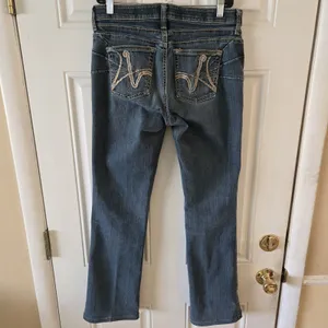 Wrangler Q-Baby Bootcut Jeans Womens 5/6 x 31 Western Stretch Low Rise Rodeo Y2K thumbnail 2