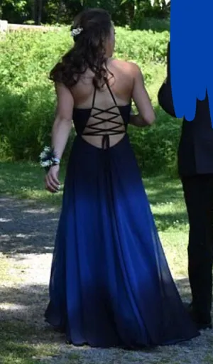 Blue Prom Dress thumbnail 3