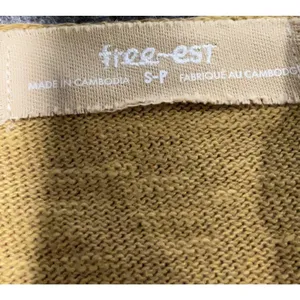 Free-est Free People Mustard Yellow V-Neck Relaxed Top thumbnail 8