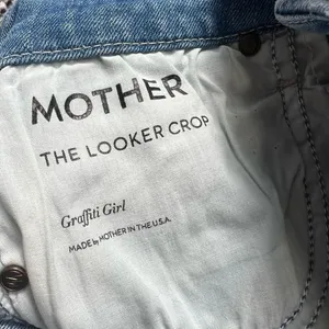 MOTHER DENIM The Looker Cropped in Graffiti Girl Size 27 thumbnail 13