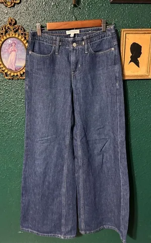 Banana Republic Blue Slouch Straight Jeans Sz 25 thumbnail 1