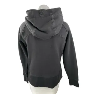 Lululemon R365 Women's Black Hoodie Hooded Full Zip Athletic Sweatshirt Top 10 thumbnail 2