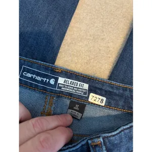 Carhartt Relaxed Fit Womens Denim Jeans Size 12 Short Made In Colombia thumbnail 4