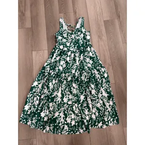 Halara Midnight Foliage Boho Cottage Floral Sweetheart Lace-up Maxi Resort L thumbnail 2