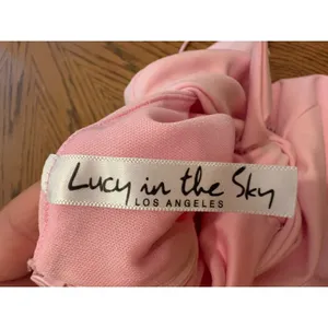 Lucy In The Sky Pink Ruffle Bow Back‎ Mini Dress Small Bodycon Party Homecoming thumbnail 7