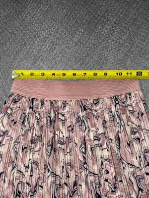 Metrowear Pink Abstract Pleated Midi Skirt Petite M thumbnail 5