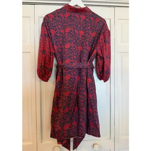 Anthropologie x Sachin & Babi nightingale purple floral shirt dress M thumbnail 6
