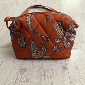 Vera Bradley Camera‎ Crossbody Bag Purse Lightweight Burnt Orange Manor Paisley thumbnail 2