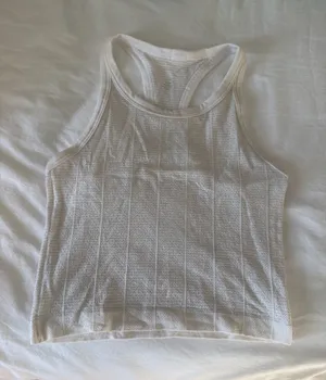 Lululemon white pointelle tank top thumbnail 1