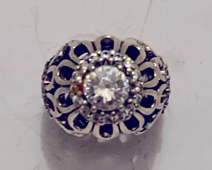 PANDORA Authentic Floral Brilliance Charm with Clear Cubic Zirconia thumbnail 6