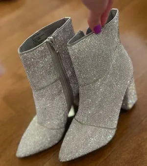 Madden Girl Rhinestone Boots Ankle thumbnail 1