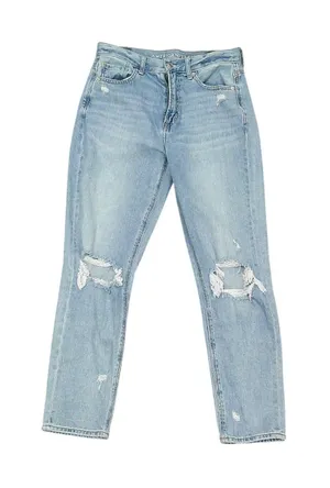 American Eagle AE Distressed Mom Jeans thumbnail 1