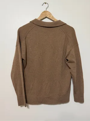 Quince Mongolian Cashmere Polo Sweater Size Medium Women’s thumbnail 6