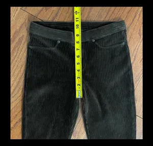 HUE Brown velvet corduroy thick ribbed leggings - Size Small Tall. Gently warn & excellent condition. Velvet corduroy Ribbed black leggings. Real back pockets. Measurements approximately 13” waste not fully stretched out x 9” rise x 42” long x 32” inseam. None smoking home. Priced to sell at as is condition. Don’t like my price make reasonable offer! thumbnail 8