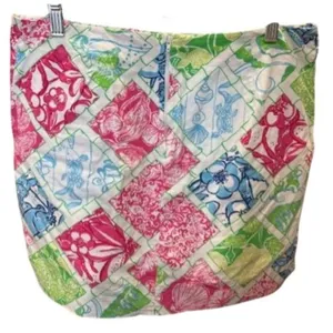 Lilly Pulitzer Jubilee‎ Patchwork Skirt Size 6 Multicolor Cotton Pockets thumbnail 2