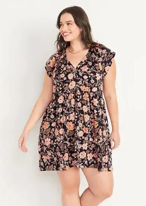 Old Navy Floral Dress size Large thumbnail 1