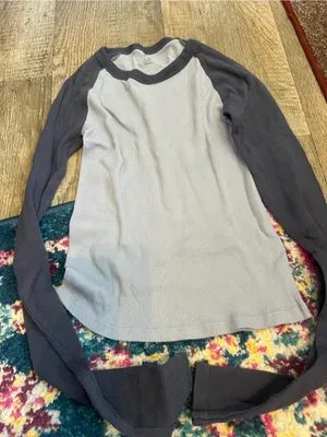Brandy Melville John galt navy baseball top thumbnail 7