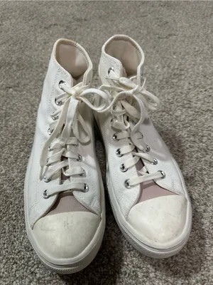 Converse White High-Top Canvas Sneakers thumbnail 1